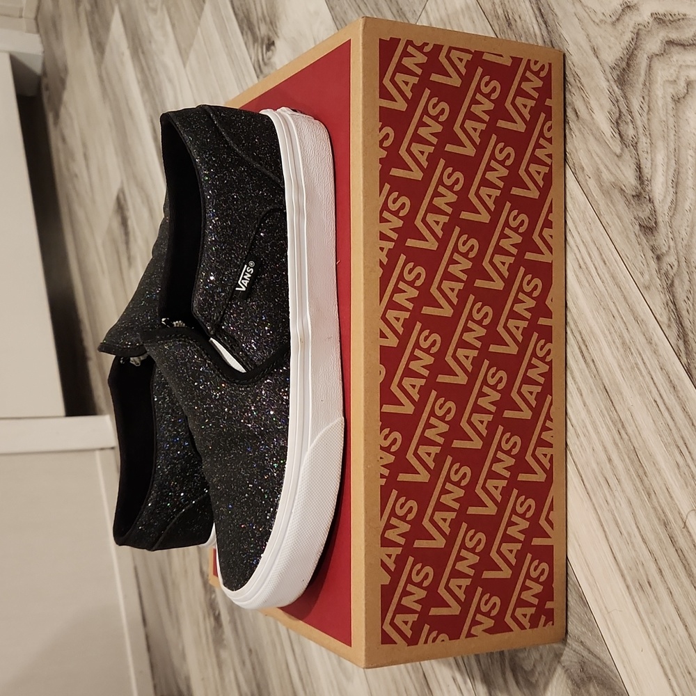Women's Black/Sparkly Van's